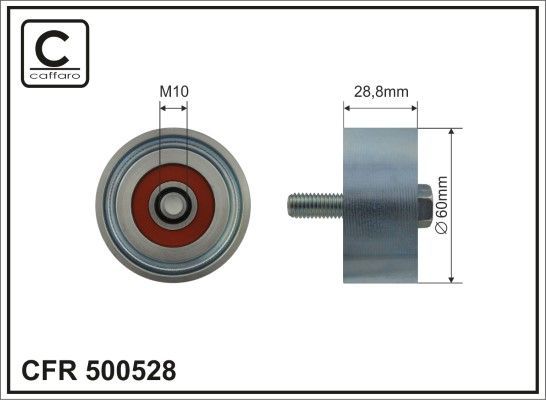 Kreipiantysis skriemulys, V formos rumbuotas diržas CAFFARO 500528