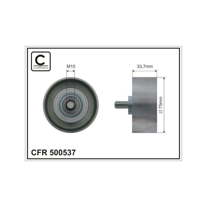 Kreipiantysis skriemulys, V formos rumbuotas diržas CAFFARO 500537