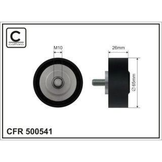 Kreipiantysis skriemulys, V formos rumbuotas diržas CAFFARO 500541