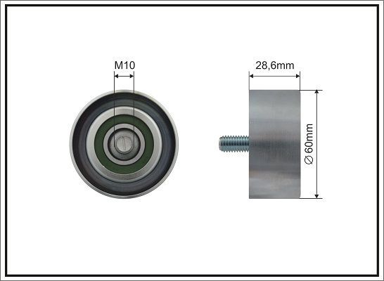 Kreipiantysis skriemulys, V formos rumbuotas diržas CAFFARO 500685