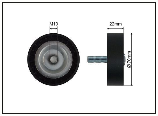 Kreipiantysis skriemulys, V formos rumbuotas diržas CAFFARO 500686