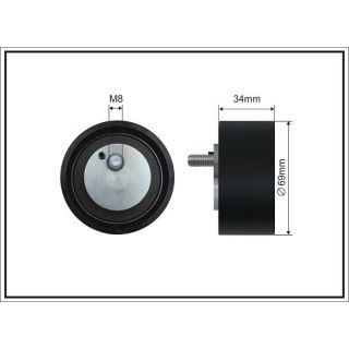 Kreipiantysis skriemulys, V formos rumbuotas diržas CAFFARO 500697