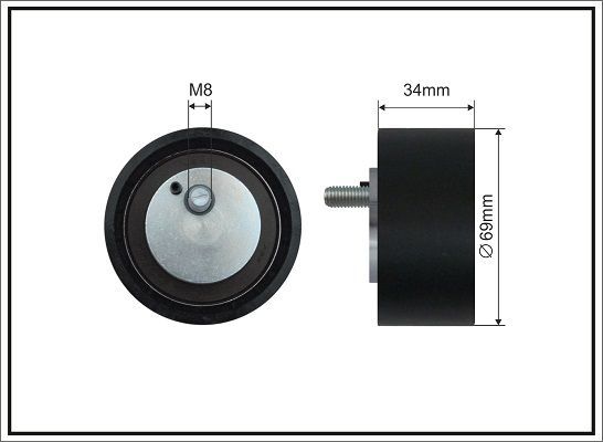 Kreipiantysis skriemulys, V formos rumbuotas diržas CAFFARO 500697