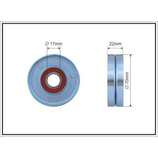 Kreipiantysis skriemulys, V formos rumbuotas diržas CAFFARO 67-00