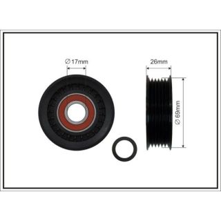 Kreipiantysis skriemulys, V formos rumbuotas diržas CAFFARO 84-91