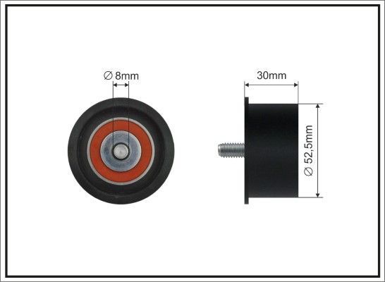 Kreipiantysis skriemulys, paskirstymo diržas CAFFARO 154-49