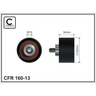 Kreipiantysis skriemulys, paskirstymo diržas CAFFARO 160-13