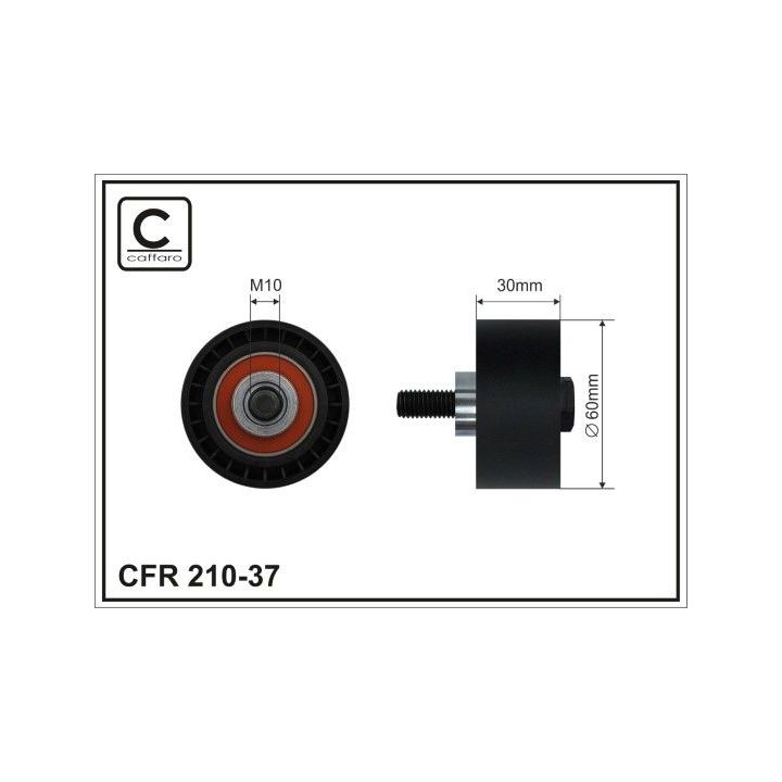 Kreipiantysis skriemulys, paskirstymo diržas CAFFARO 210-37