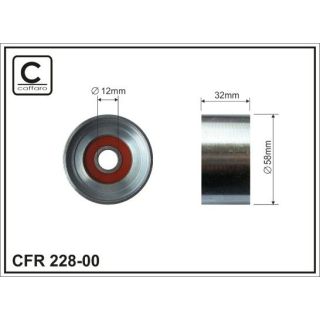 Kreipiantysis skriemulys, paskirstymo diržas CAFFARO 228-00