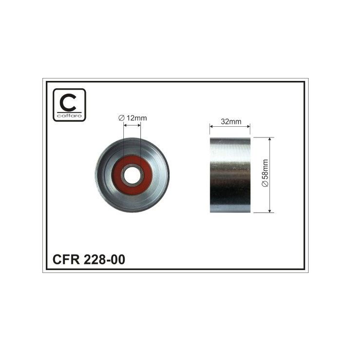 Kreipiantysis skriemulys, paskirstymo diržas CAFFARO 228-00