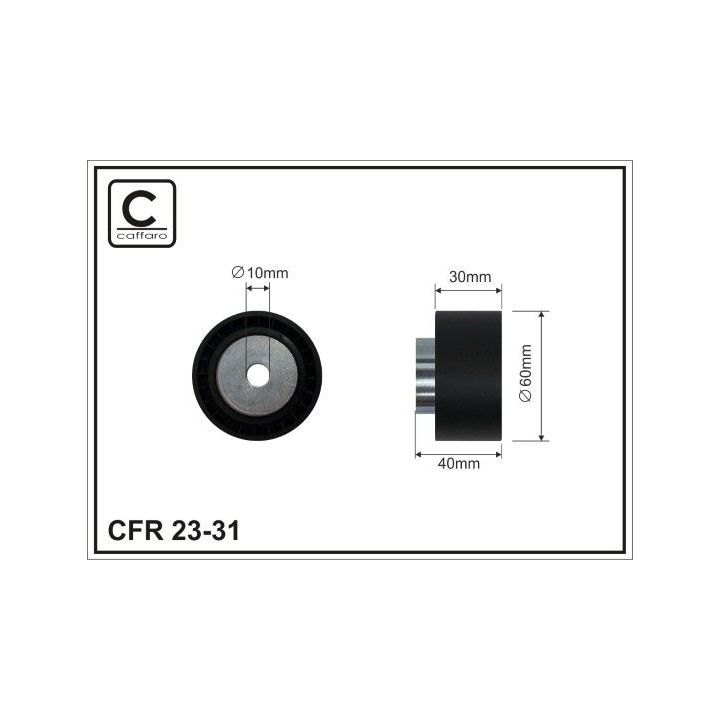 Kreipiantysis skriemulys, paskirstymo diržas CAFFARO 23-31