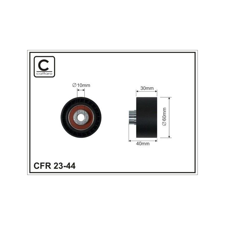 Kreipiantysis skriemulys, paskirstymo diržas CAFFARO 23-44