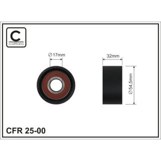 Kreipiantysis skriemulys, paskirstymo diržas CAFFARO 25-00