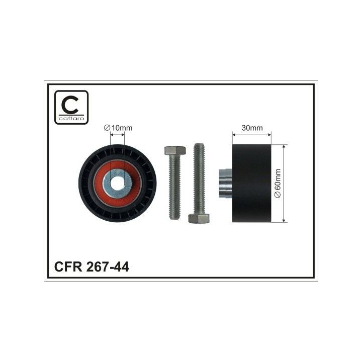 Kreipiantysis skriemulys, paskirstymo diržas CAFFARO 267-44