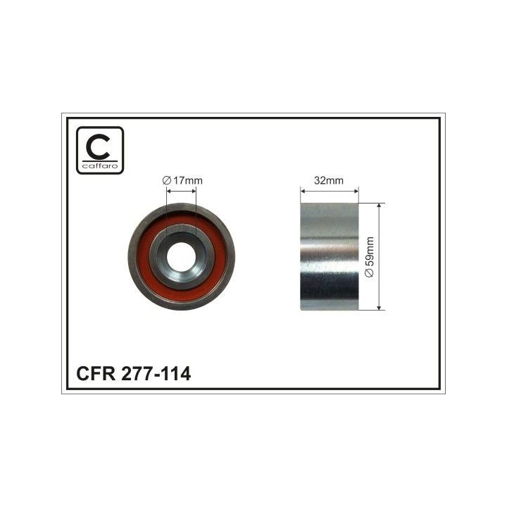Kreipiantysis skriemulys, paskirstymo diržas CAFFARO 277-114