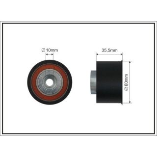 Kreipiantysis skriemulys, paskirstymo diržas CAFFARO 363-128