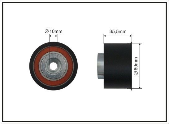 Kreipiantysis skriemulys, paskirstymo diržas CAFFARO 363-128