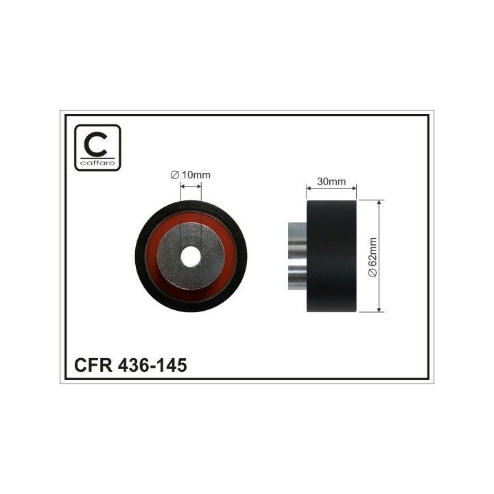 Kreipiantysis skriemulys, paskirstymo diržas CAFFARO 436-145