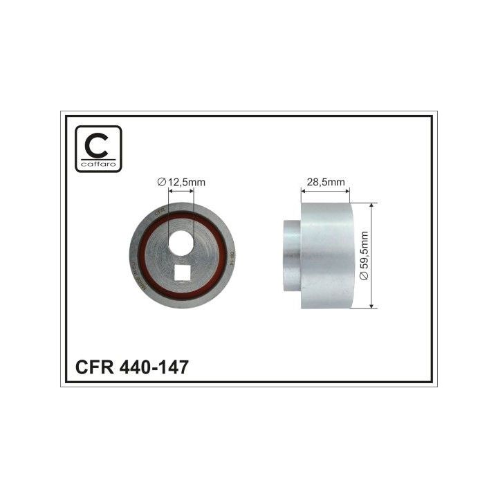 Kreipiantysis skriemulys, paskirstymo diržas CAFFARO 440-147