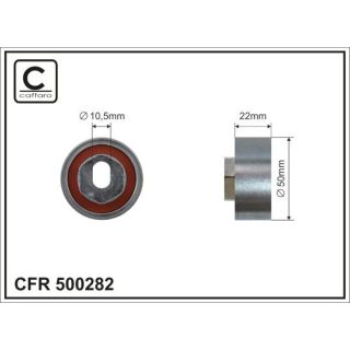Kreipiantysis skriemulys, paskirstymo diržas CAFFARO 500282