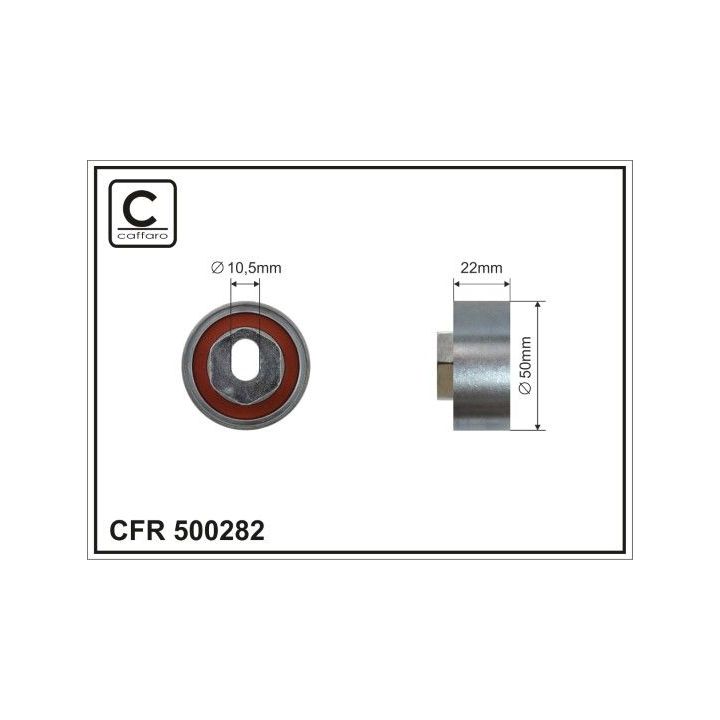 Kreipiantysis skriemulys, paskirstymo diržas CAFFARO 500282