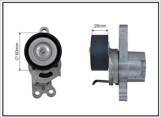 įtempiklio svirtis, V formos rumbuotas diržas CAFFARO 100394SP