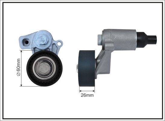 įtempiklio svirtis, V formos rumbuotas diržas CAFFARO 100399SP