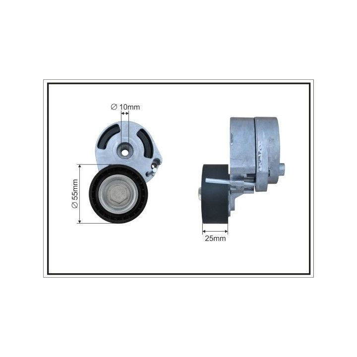 įtempiklio svirtis, V formos rumbuotas diržas CAFFARO 104600SP