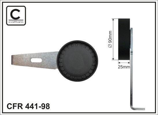 Diržo įtempiklis, V formos rumbuotas diržas CAFFARO 441-98