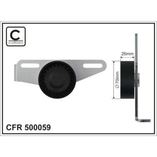 Diržo įtempiklis, V formos rumbuotas diržas CAFFARO 500059