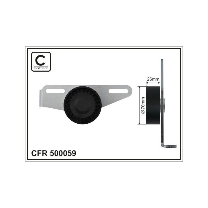 Diržo įtempiklis, V formos rumbuotas diržas CAFFARO 500059