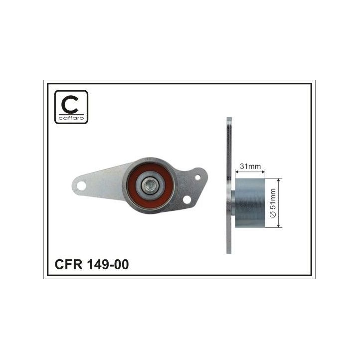 įtempiklis, paskirstymo diržas CAFFARO 149-00