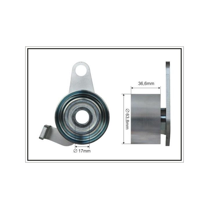 įtempiklis, paskirstymo diržas CAFFARO 500601