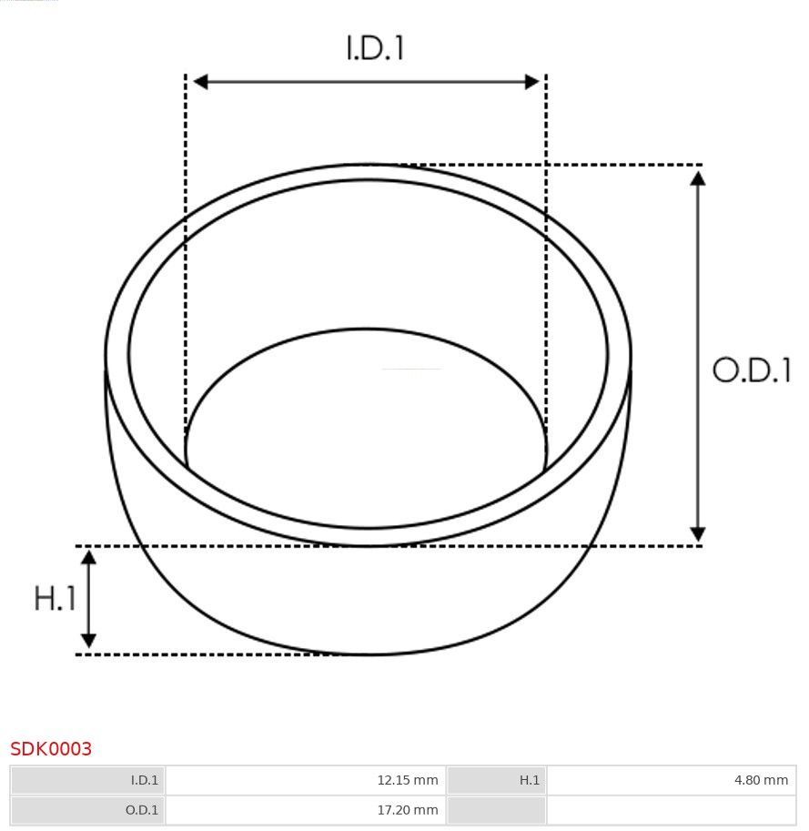 Remonto komplektas, starteris AS-PL SDK0003