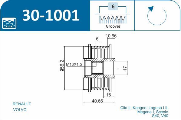 Laisvos eigos sankaba, kint. sr. generatorius IJS GROUP 30-1001