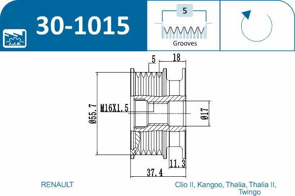 Laisvos eigos sankaba, kint. sr. generatorius IJS GROUP 30-1015