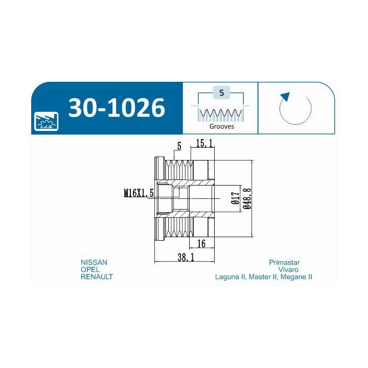 Laisvos eigos sankaba, kint. sr. generatorius IJS GROUP 30-1026