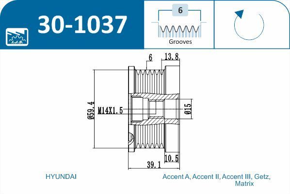 Laisvos eigos sankaba, kint. sr. generatorius IJS GROUP 30-1037