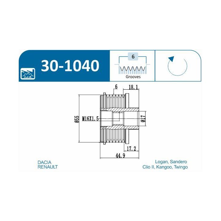 Laisvos eigos sankaba, kint. sr. generatorius IJS GROUP 30-1040