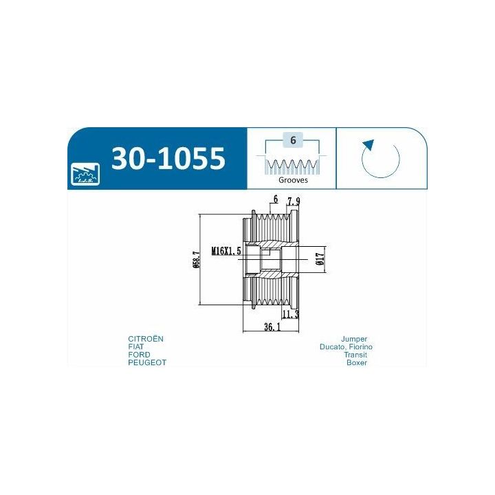 Laisvos eigos sankaba, kint. sr. generatorius IJS GROUP 30-1055