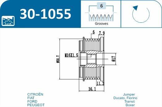 Laisvos eigos sankaba, kint. sr. generatorius IJS GROUP 30-1055