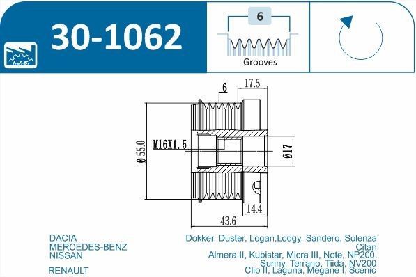 Laisvos eigos sankaba, kint. sr. generatorius IJS GROUP 30-1062