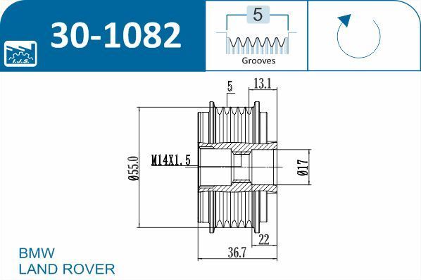 Laisvos eigos sankaba, kint. sr. generatorius IJS GROUP 30-1082
