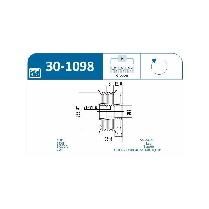 Laisvos eigos sankaba, kint. sr. generatorius IJS GROUP 30-1098