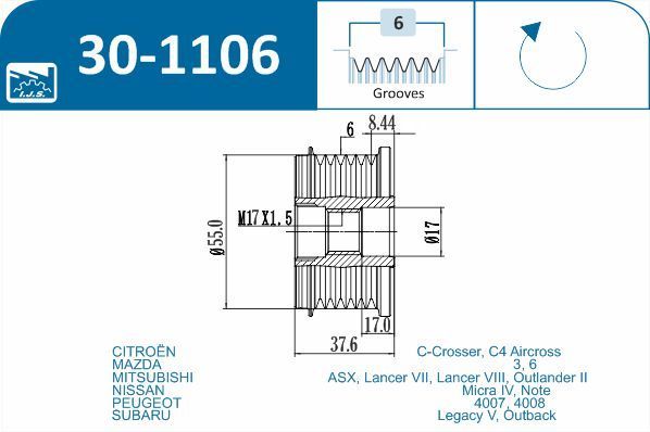 Laisvos eigos sankaba, kint. sr. generatorius IJS GROUP 30-1106