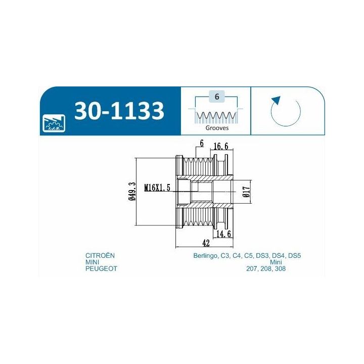 Laisvos eigos sankaba, kint. sr. generatorius IJS GROUP 30-1133