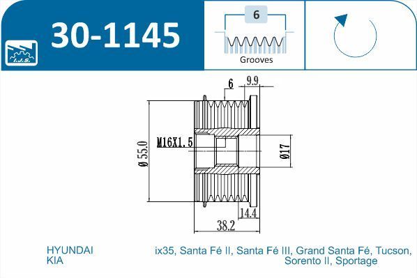 Laisvos eigos sankaba, kint. sr. generatorius IJS GROUP 30-1145