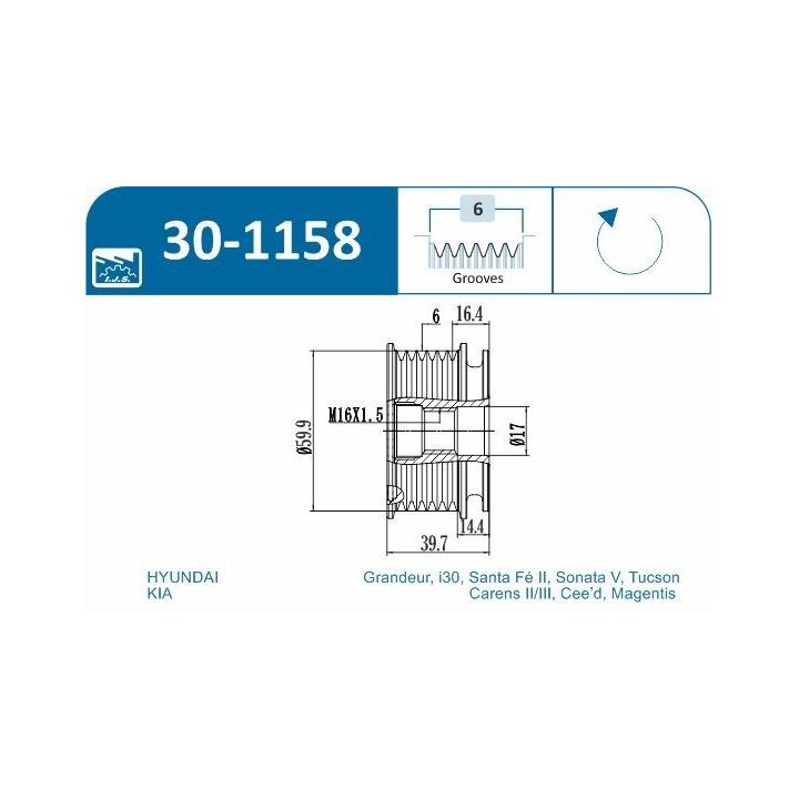 Laisvos eigos sankaba, kint. sr. generatorius IJS GROUP 30-1158