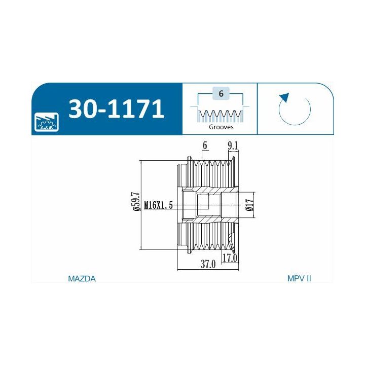 Laisvos eigos sankaba, kint. sr. generatorius IJS GROUP 30-1171