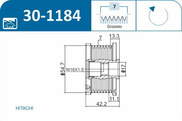 Laisvos eigos sankaba, kint. sr. generatorius IJS GROUP 30-1184